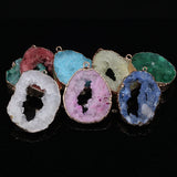 Crystal Quartz Stone Pendant for DIY Jewelry Making