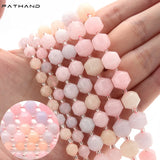 Faceted Morganite Beads for DIY Bracelet 6/8/10mm