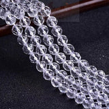 Clear Crystal Round Stone Beads Jewelry Making 4/6/8/10/12mm