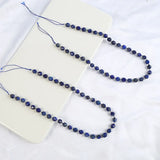 Faceted Lapis Lazuli Stone Beads for DIY Bracelet 6 8 10mm