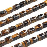Faceted Tiger Eye Stone Beads for Jewelry Making