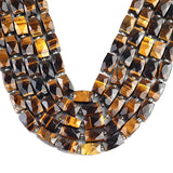 Faceted Tiger Eye Stone Beads for Jewelry Making
