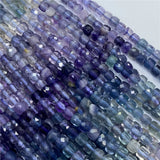 2/3/4mm Faceted Natural Flourite Beads for Jewelry Making