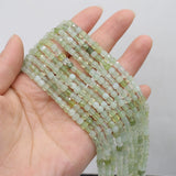 Fluorite Morganite Beads 4mm Cube Loose Spacer Beads for Jewelry Making 14''