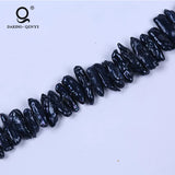 Black Biwa Freshwater Pearl Strands - Natural Fresh Water Pearls