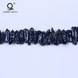 Black Biwa Freshwater Pearl Strands - Natural Fresh Water Pearls