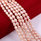 Freshwater Rice Pearl Beads for Jewelry Making DIY 14''