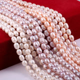 Freshwater Rice Pearl Beads for Jewelry Making DIY 14''