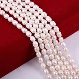 Freshwater Rice Pearl Beads for Jewelry Making DIY 14''