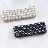 Pearl Beaded Button Bracelet Charms Jewelry for Women
