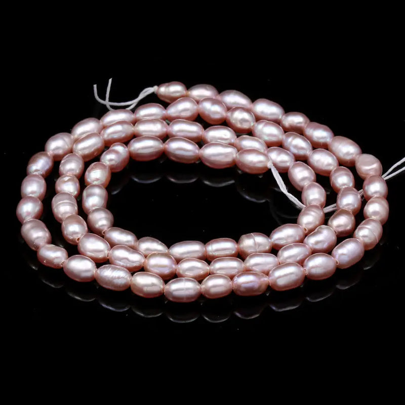 Freshwater Pearl Beading Rice Shape Loose Beads for Jewelry Making