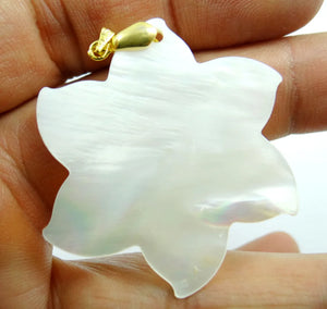 Natural Freshwater Shell Necklace Pendants DIY Jewelry 5pcs