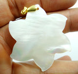 Natural Freshwater Shell Necklace Pendants DIY Jewelry 5pcs