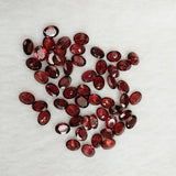 Natural Garnet Oval Cut Ring Face Multi-Size Mozambique Raw Stone