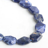 AAA+ Sodalite Flat Square 10*20mm Beads DIY Jewelry Making