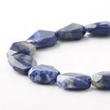 AAA+ Sodalite Flat Square 10*20mm Beads DIY Jewelry Making