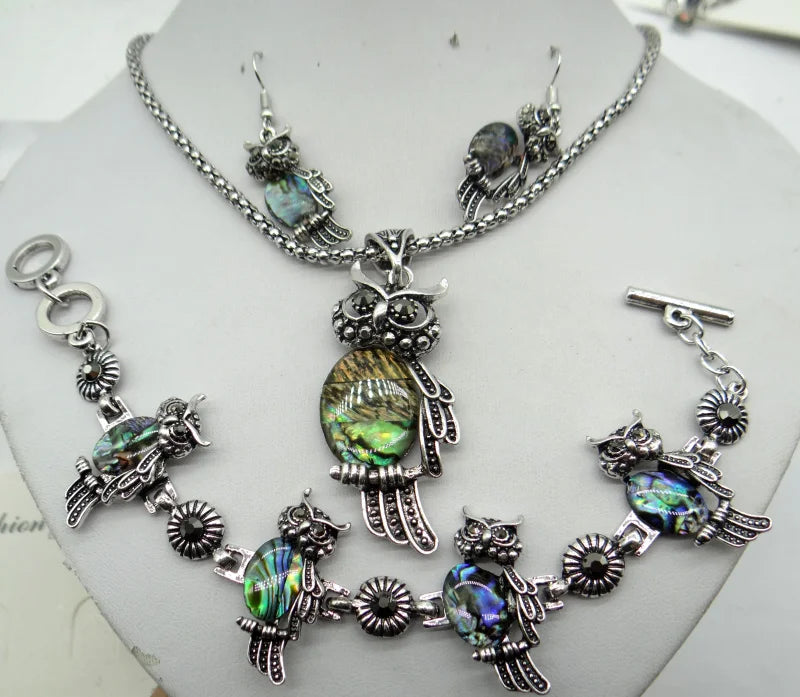 Abalone Shell Owl Turtle Pendant for DIY Jewelry Making