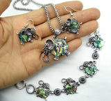 Abalone Shell Owl Turtle Pendant for DIY Jewelry Making
