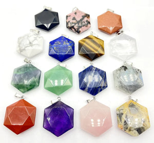 Amethyst Star Of David Pendant for DIY Jewelry Making 10pcs