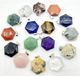 Amethyst Star Of David Pendant for DIY Jewelry Making 10pcs