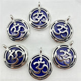 Quartz Crystal Amethyst Tiger's-eye Hollow Box Pendant 8Pcs