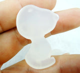 Gem Stone Quartz Crystal Chalcedony Agates Pendant 4PCS