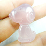 Gem Stone Quartz Crystal Chalcedony Agates Pendant 4PCS