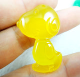 Gem Stone Quartz Crystal Chalcedony Agates Pendant 4PCS