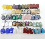 Natural Tiger Eye Quartz Crystal Pendants for DIY Jewelry Making