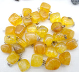Natural Tiger Eye Quartz Crystal Pendants for DIY Jewelry Making