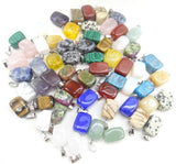 Natural Tiger Eye Quartz Crystal Pendants for DIY Jewelry Making