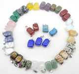 Natural Tiger Eye Quartz Crystal Pendants for DIY Jewelry Making
