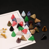 GemStone Pointed Bead Pendant DIY Necklace Charm 50PCS
