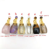 Gemstone Perfume Bottle Pendant Essential Oil Diffuser