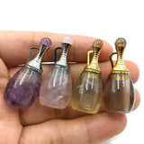 Gemstone Perfume Bottle Pendant Essential Oil Diffuser