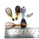 Gemstone Perfume Bottle Pendant Essential Oil Diffuser