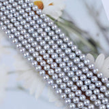 Natural Gray 7-8mm Round Freshwater Pearl Strand