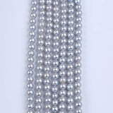 Natural Gray 7-8mm Round Freshwater Pearl Strand