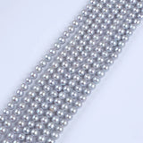 Natural Gray 7-8mm Round Freshwater Pearl Strand