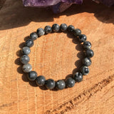 Natural Gray Larvikite Bracelet Chakra Healing Stone