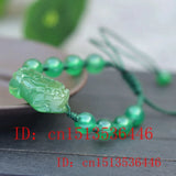 Green Chalcedony Buddha Beads PIXIU Bracelet Hand Knitted Bangle