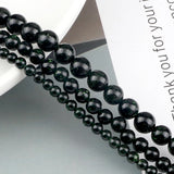 Green Sandstone Round Loose Stone 4 6 8MM DIY Jewelry Making