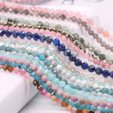 Natural High Stone Faceted Beads Rose Quartz Amazonite Loose Bead