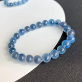 Natural Ice Sugar Heart Crystal Bracelet Round Beads Hand Row For Women