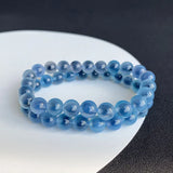 Natural Ice Sugar Heart Crystal Bracelet Round Beads Hand Row For Women