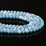 Natural Larimar Gem Stones Round Loose Beads for Jewelry Making