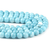 Natural Larimar Stone Beads Round DIY Necklace Bracelet Jewelry Making