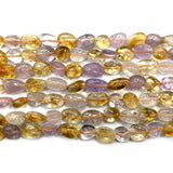 Natural Amethysts Citrines 8-10mm Crystal Stone Beads for DIY Bracelet