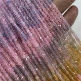 Faceted Natural Morganites Beads 2/3/4mm Cube DIY Beads