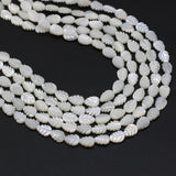 Mother of Pearl Shell Beads Leaf Charms DIY Jewelry 14''